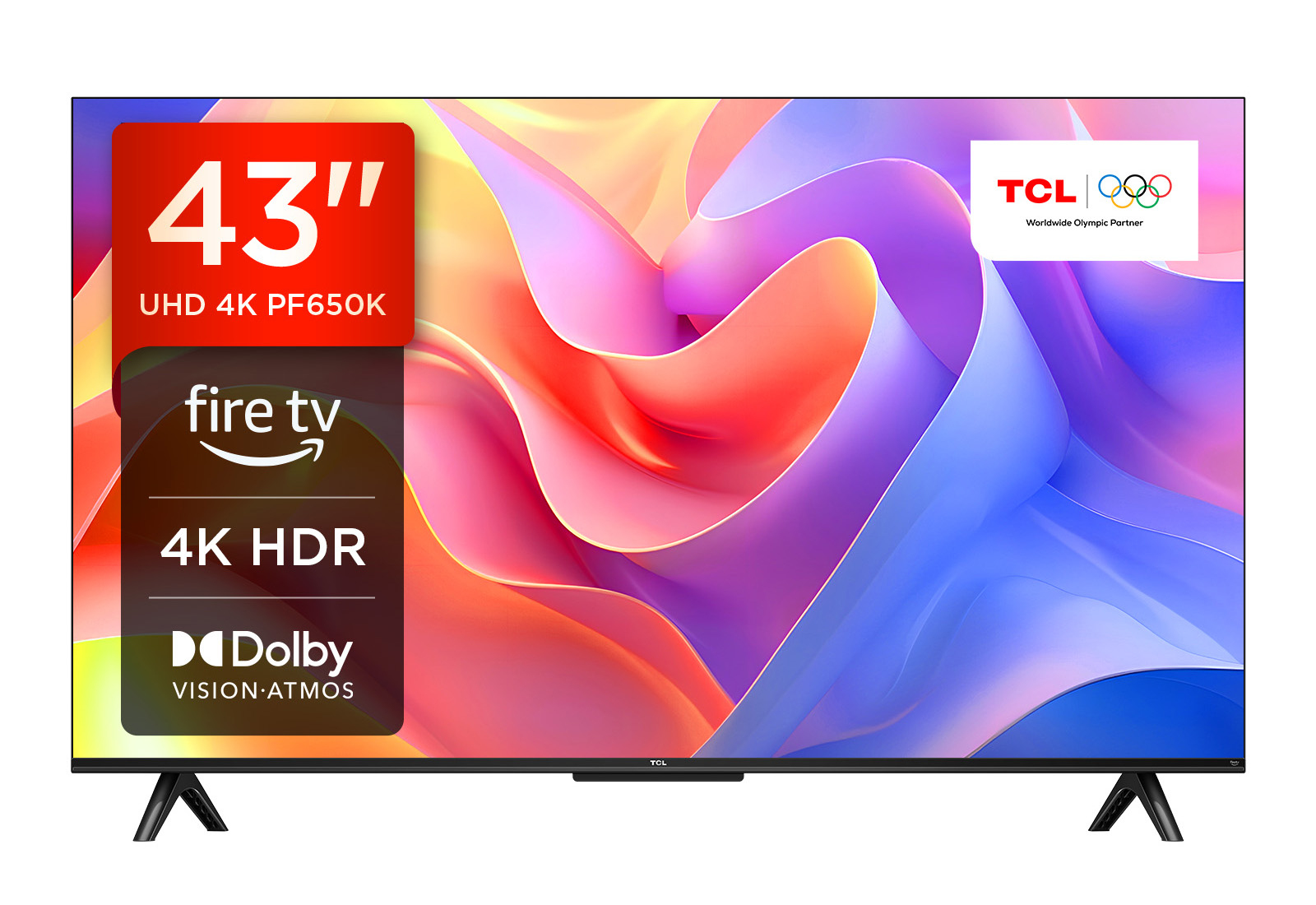 TCL 43PF650K TV 109.2 cm (43") 4K Ultra HD Smart TV Wi-Fi Titanium