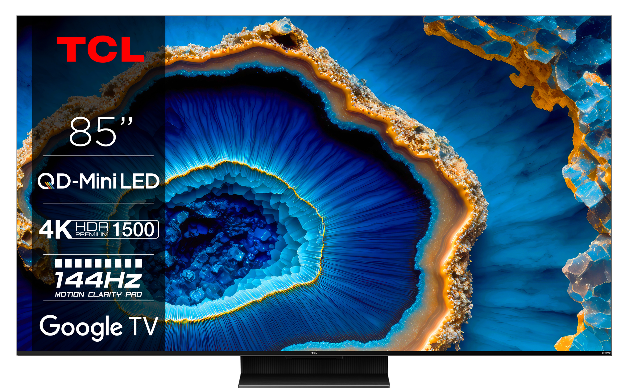 TCL C80 85C805K TV 2.16 m (85") 4K Ultra HD Smart TV Wi-Fi Black 1500 cd/m²