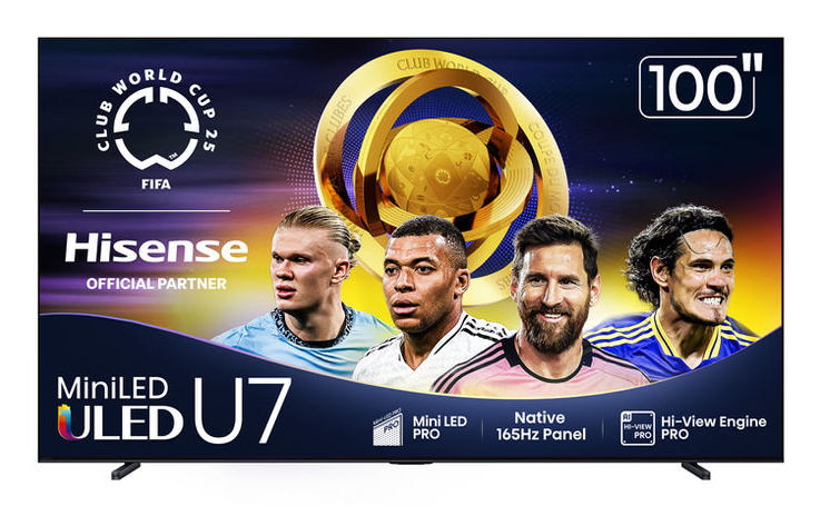 Hisense 100U75QG TV 2.54 m (100") 4K Ultra HD Smart TV Wi-Fi Black 3000 cd/m²