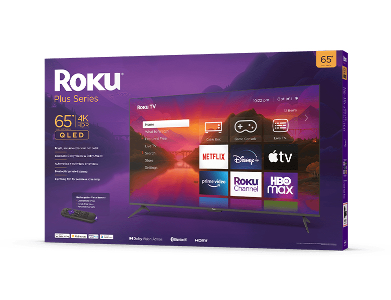 Roku 65R6A5R TV 163.8 cm (64.5") 4K Ultra HD Smart TV Wi-Fi Black