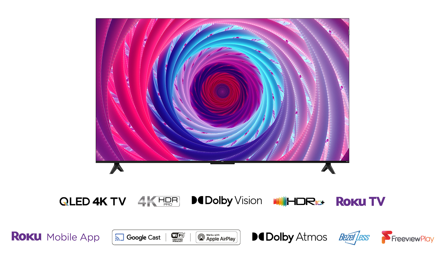 TCL 65RC650K TV 165.1 cm (65") 4K Ultra HD Smart TV Wi-Fi Black 450 cd/m²
