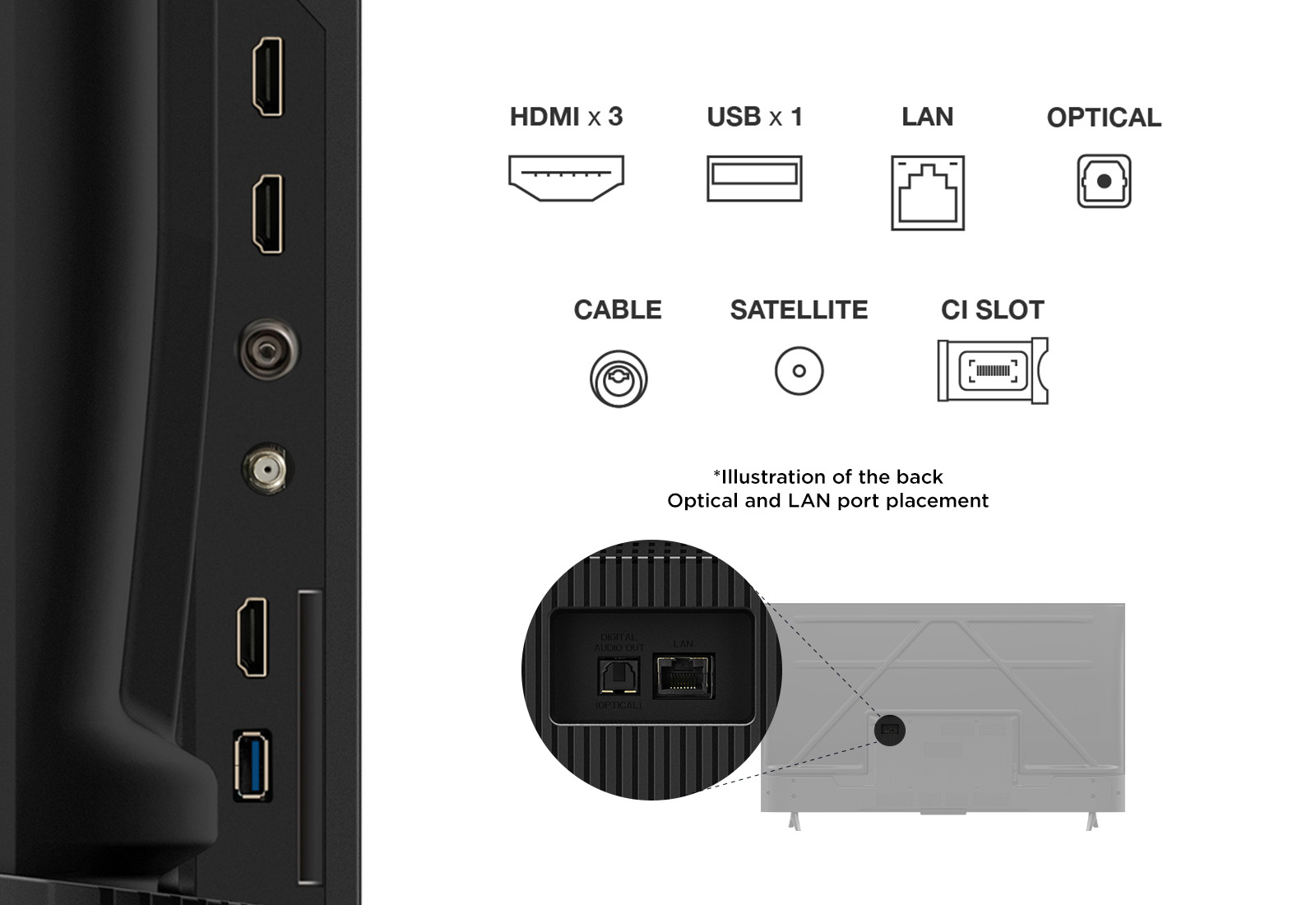 TCL 50V6C-UK TV 127 cm (50") 4K Ultra HD Smart TV Wi-Fi Metallic 260 cd/m²