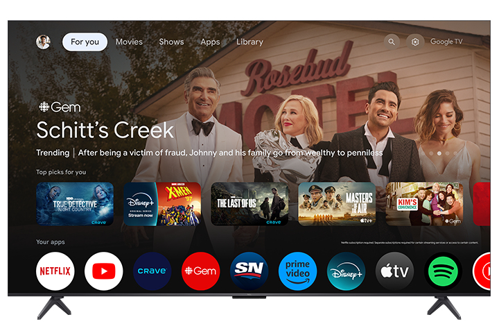 TCL 75’’ QM6K Series QD-Mini LED QLED 4K UHD Smart TV with Google TV – 75QM6K