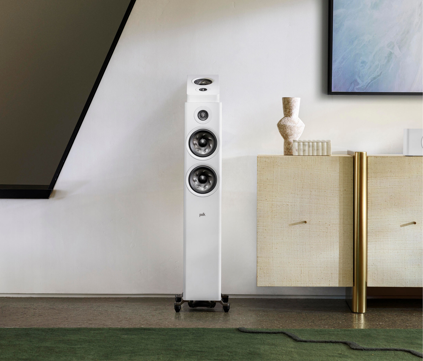 Polk Audio R600WT loudspeaker Black, White Wired 200 W