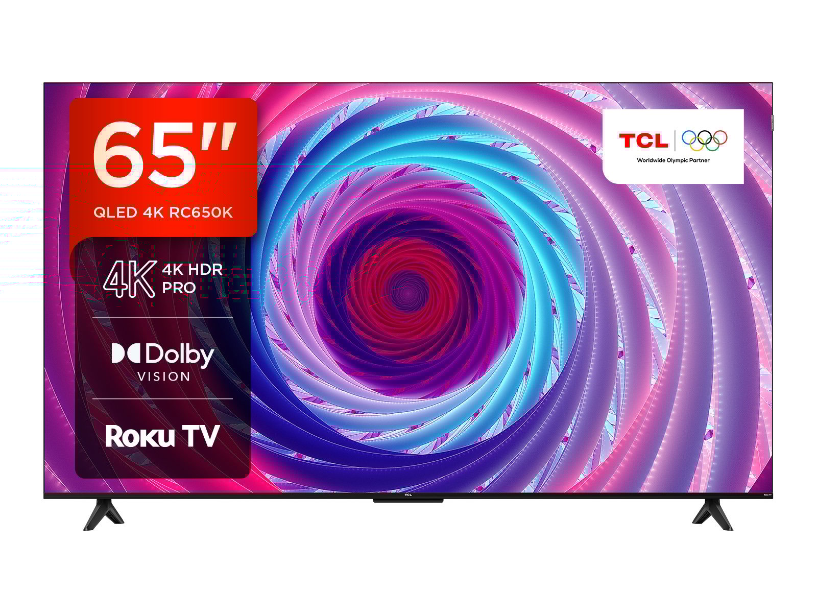 TCL 65RC650K TV 165.1 cm (65") 4K Ultra HD Smart TV Wi-Fi Black 450 cd/m²