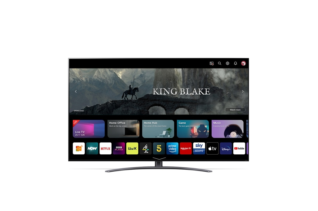 LG QNED MiniLED QNED91 2.18 m (86") 4K Ultra HD Smart TV Black