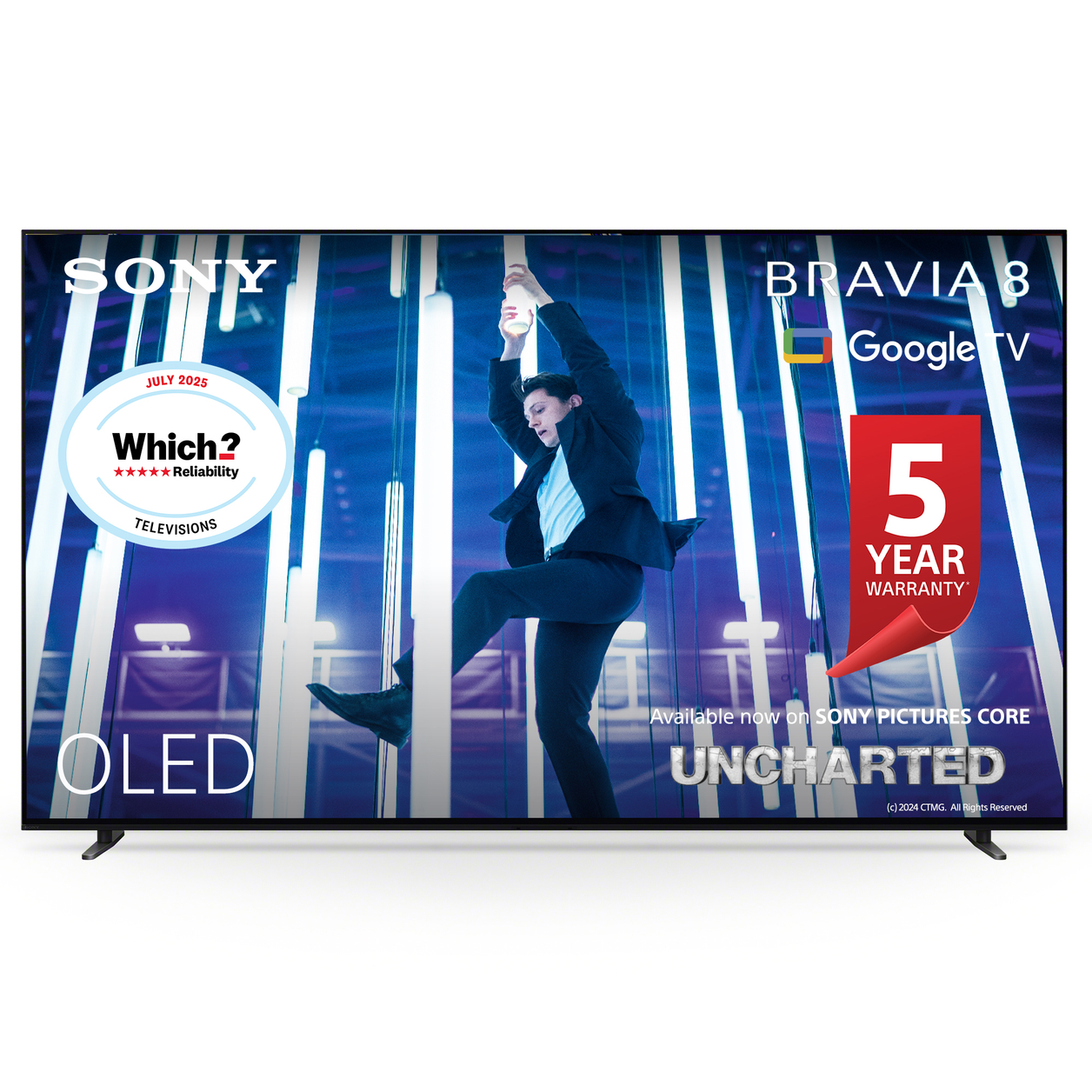 Sony K65XR80U TV 165.1 cm (65") 4K Ultra HD Smart TV Wi-Fi Black