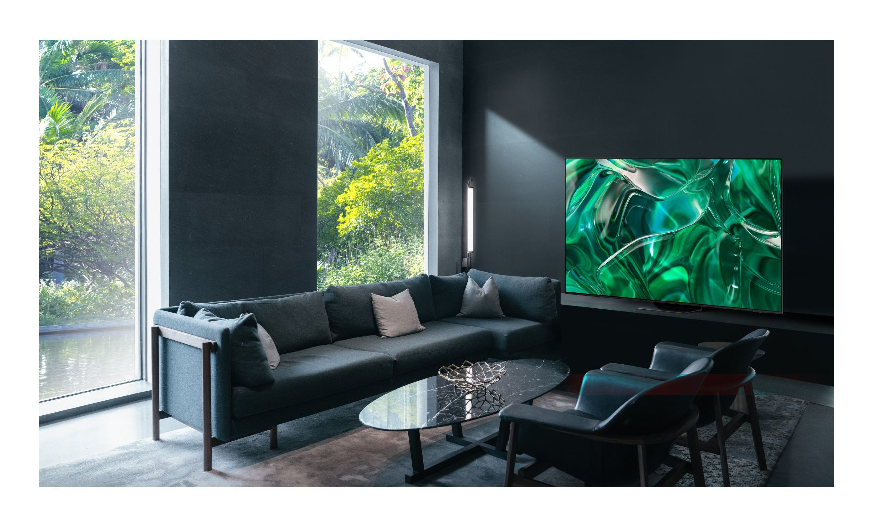 Samsung Series 9 QN65S95CAF 165.1 cm (65") 4K Ultra HD Smart TV Wi-Fi Black, Titanium