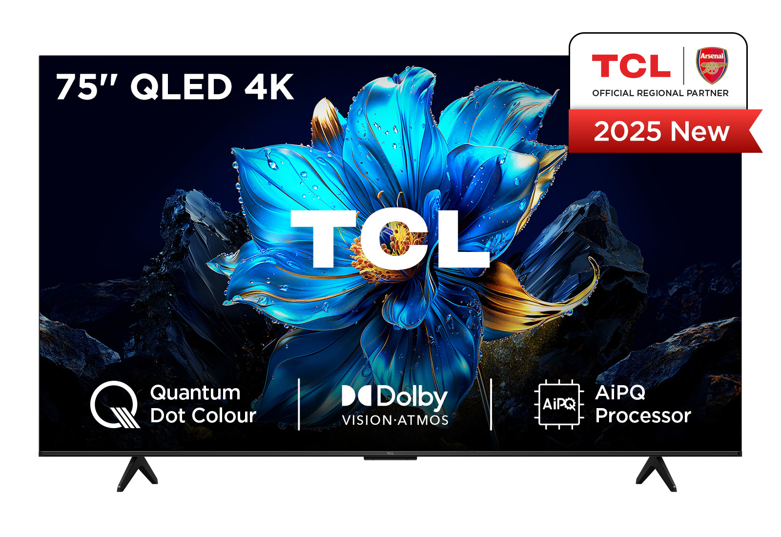 TCL 75P7K-UK TV 190.5 cm (75") 4K Ultra HD Smart TV Wi-Fi Metallic 350 cd/m²