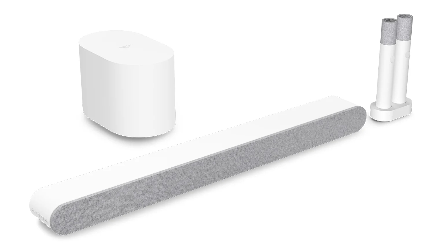 VIZIO MicMe Silver, White 2.1 channels