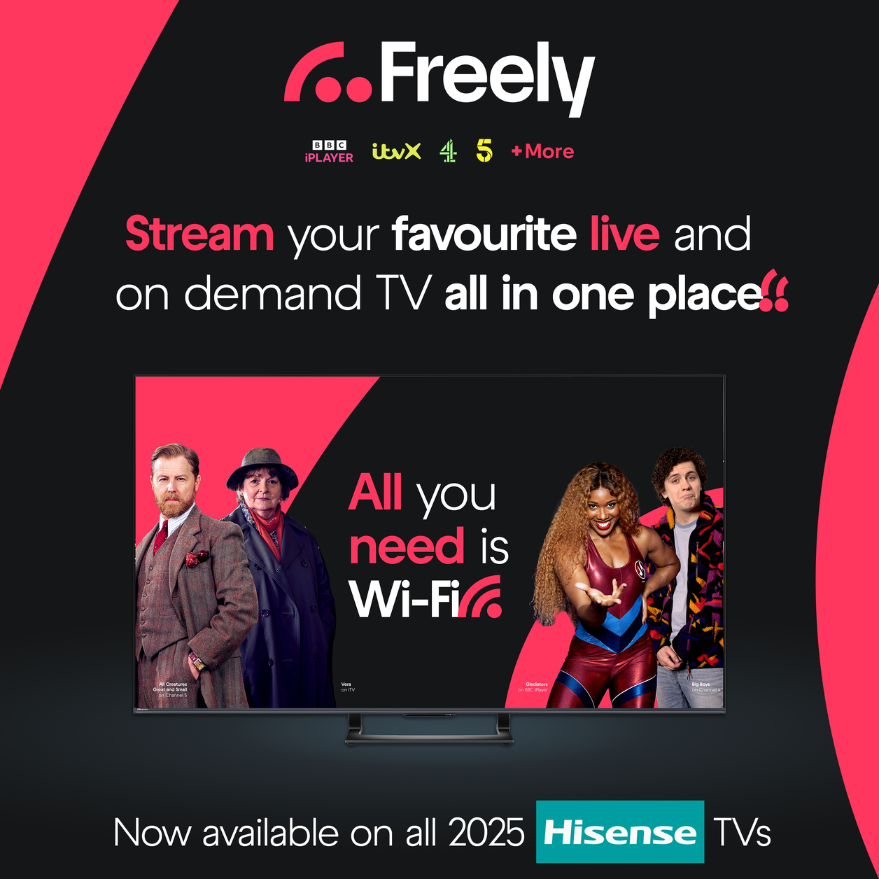 Hisense 40" E5QTUK QLED FHD Smart TV with Freely