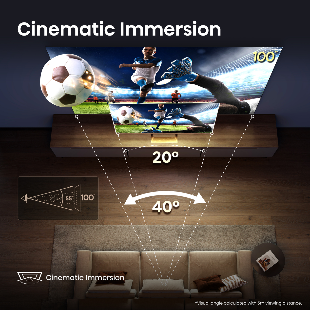 Hisense 100" U7QTUK PRO MiniLED 165Hz Smart AI TV with Freely