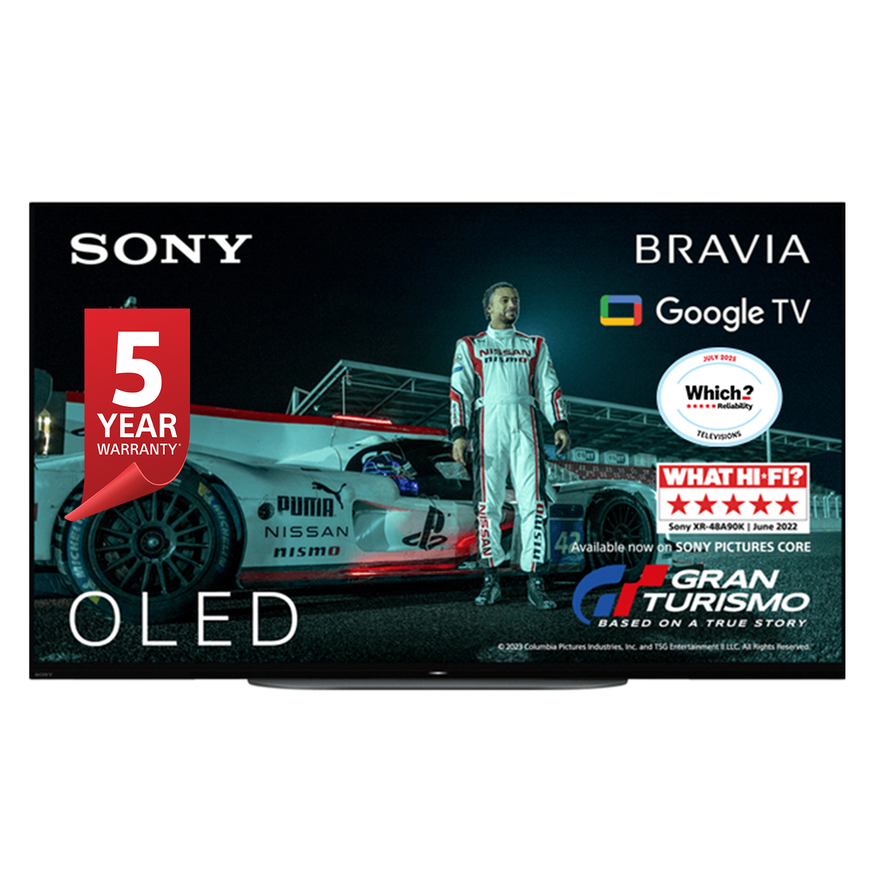 Sony XR48A90KU TV 121.9 cm (48") 4K Ultra HD Smart TV Wi-Fi Black