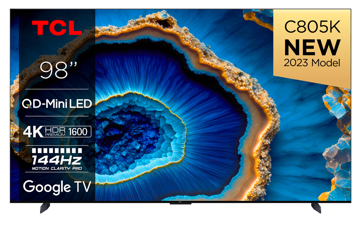 TCL C80 Series 98C805K TV 2.49 m (98") 4K Ultra HD Smart TV Wi-Fi Black
