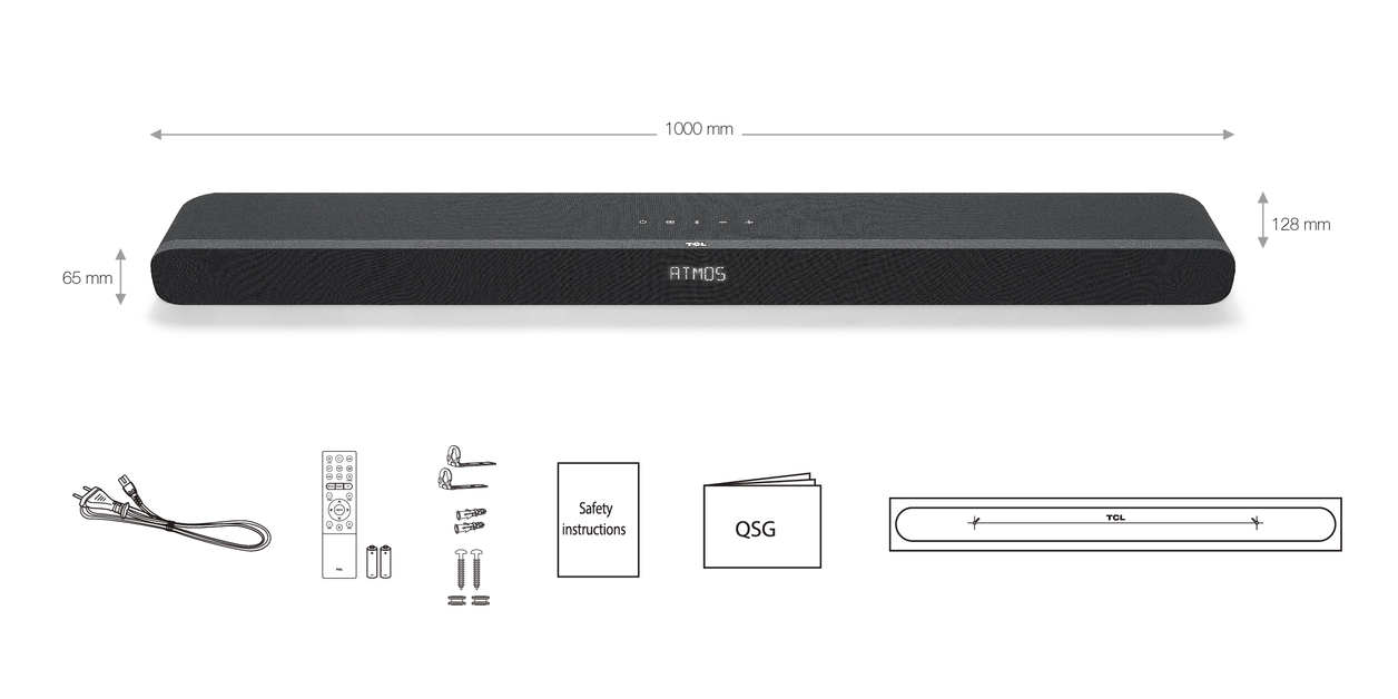 TCL 8 Series 2.1 ch soundbar