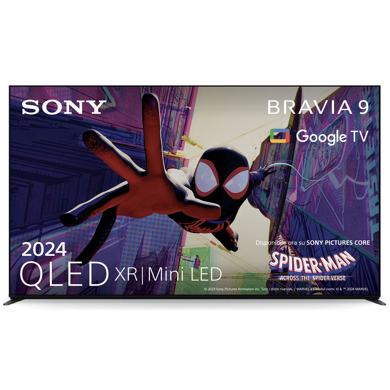 Sony BRAVIA 9 QLED (XR l Mini LED) 85 Pollici 4K HDR Google Smart TV (2024) | Gaming Menu for PlayStation 5, IMAX Enhanced, Dolby Vision Atmos, Chromecast, AirPlay, 120Hz 85XR90