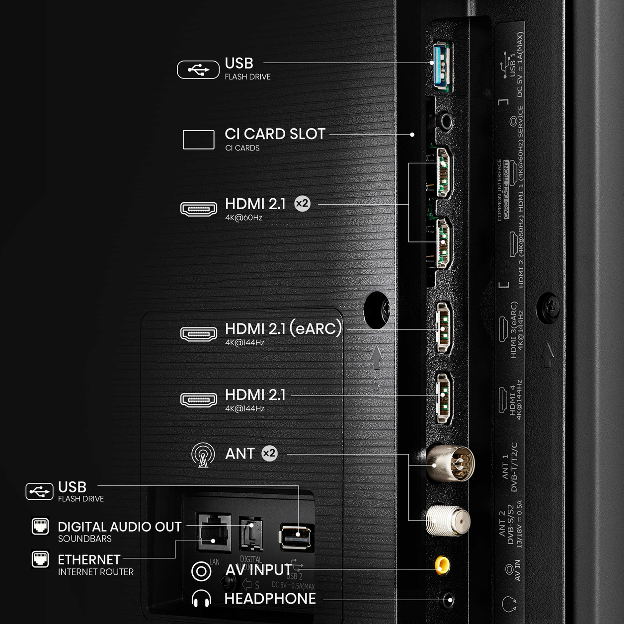 Hisense 65E7NQTUK PRO TV 165.1 cm (65") 4K Ultra HD Smart TV Wi-Fi Grey 400 cd/m²