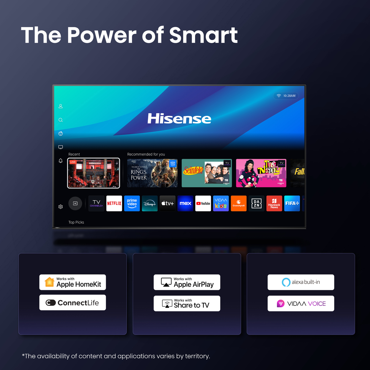 Hisense 100" U7QTUK PRO MiniLED 165Hz Smart AI TV with Freely