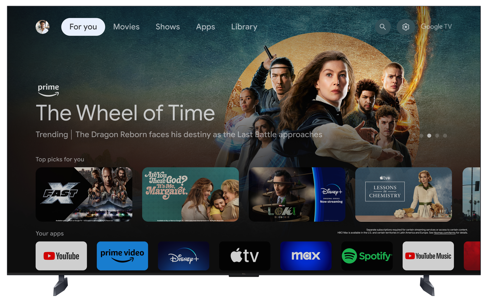 TCL 85C855K TV 2.16 m (85") 4K Ultra HD Smart TV Wi-Fi Black 3500 cd/m²