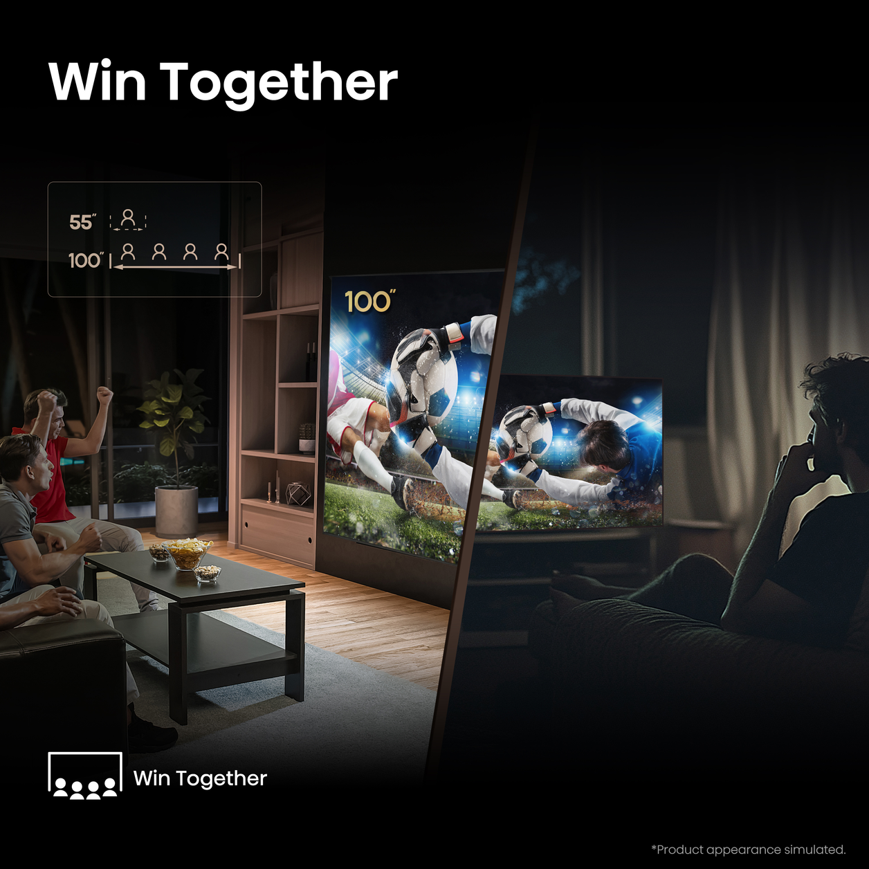 Hisense 100" E7QTUK PRO 144Hz QLED Smart AI TV with Freely