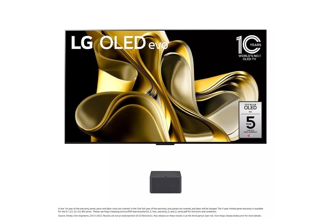 LG OLED evo OLED83M3PUA TV 2.11 m (83") 4K Ultra HD Smart TV Wi-Fi Black, Silver