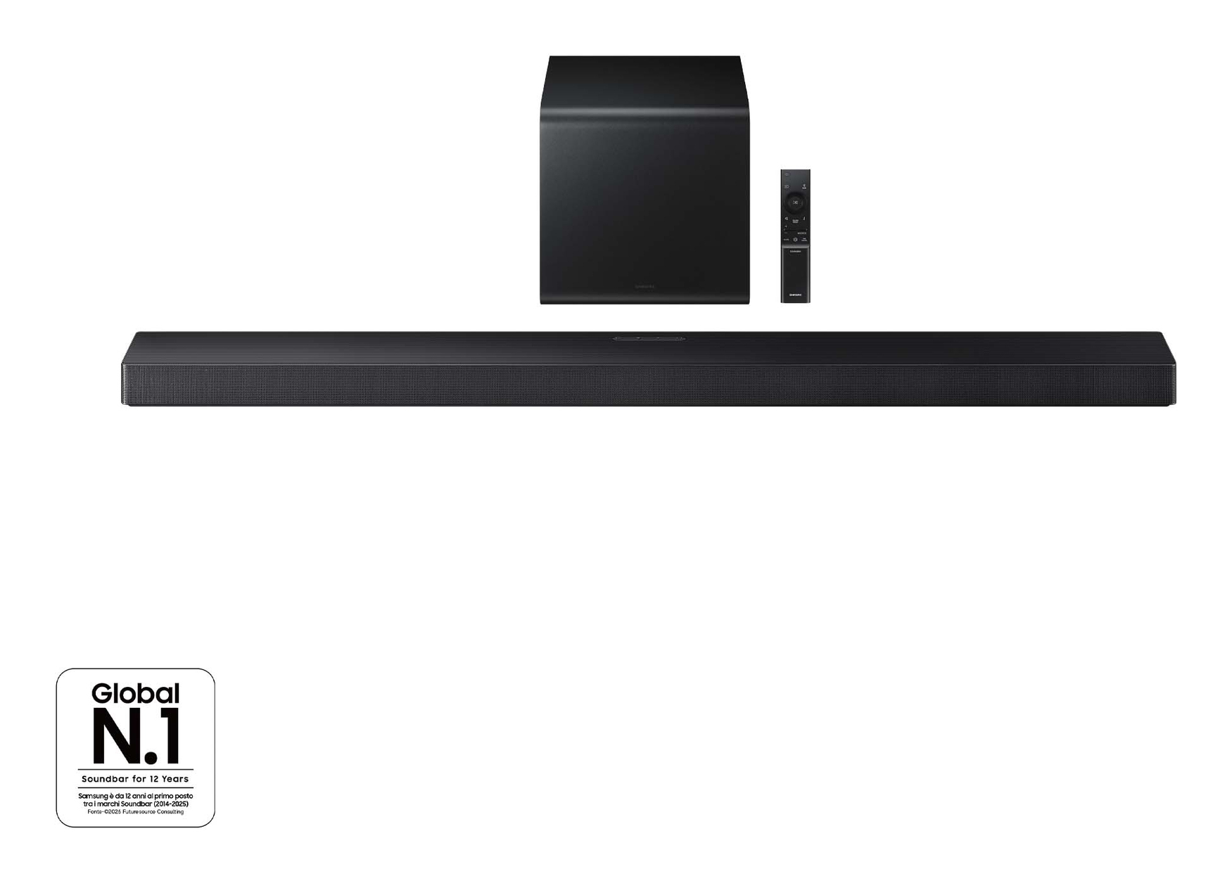 Samsung HW-QS700F/ZF soundbar speaker Black 3.1.2 channels 345 W