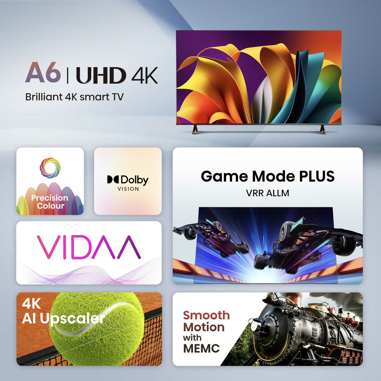 Hisense 85A6NTUK TV 2.16 m (85") 4K Ultra HD Smart TV Wi-Fi Black 400 cd/m²