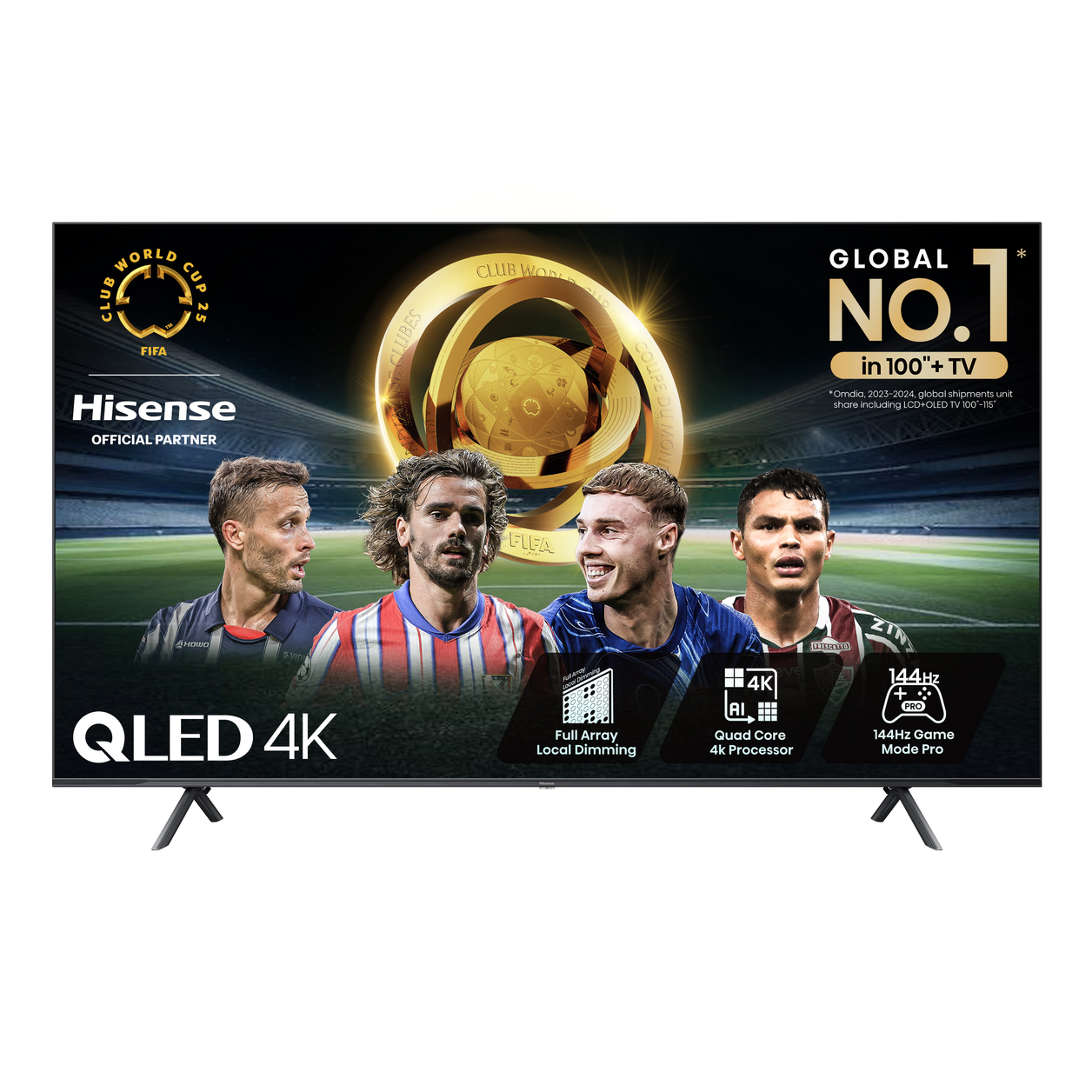 Hisense 85E7NQTUK PRO TV 2.16 m (85") 4K Ultra HD Smart TV Wi-Fi Grey 400 cd/m²