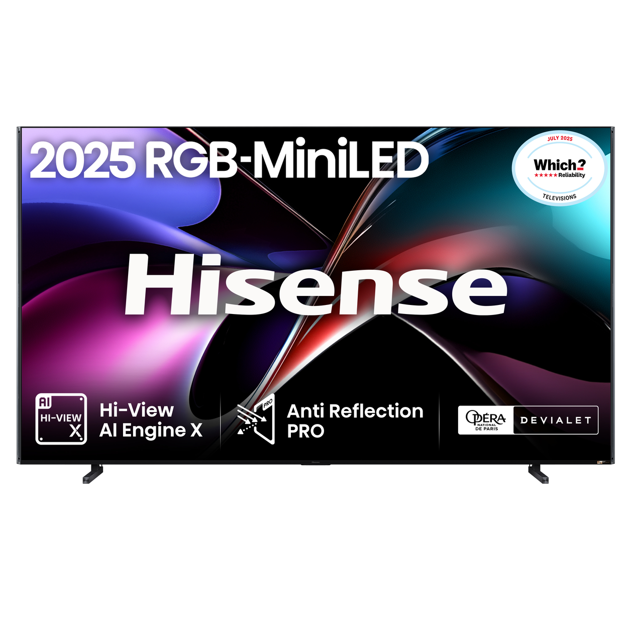 Hisense 116" UXQTUK Tri-Chroma RGB MiniLED Smart AI TV with Freely