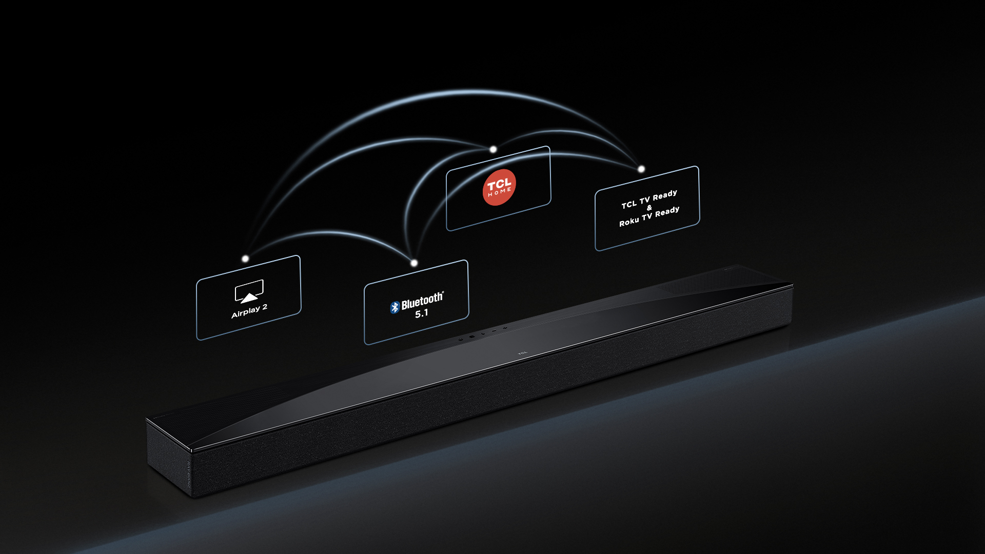 TCL Q Q75H Class 5.1.2 Channel Sound Bar with Dolby Atmos, Ray Danz Technology, and Wireless Subwoofwer