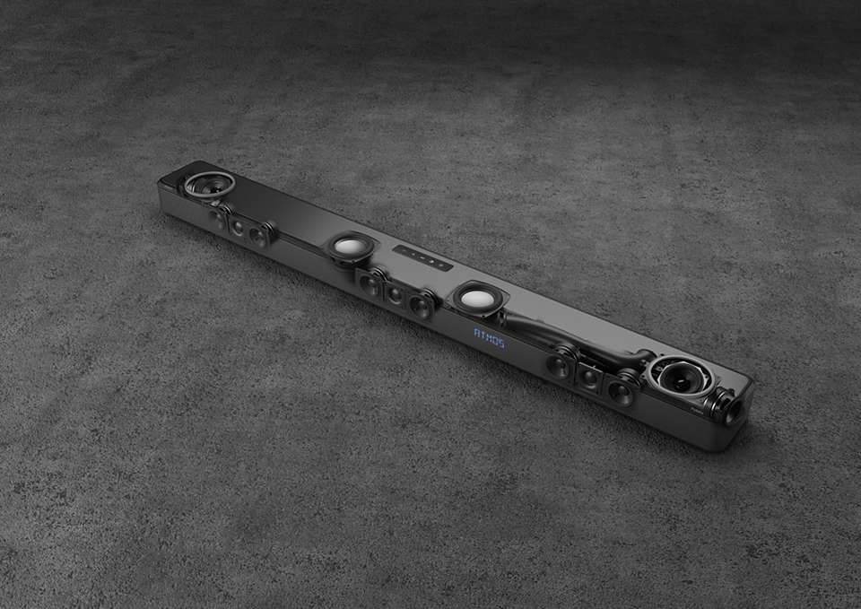 Philips TAFB1/37 soundbar speaker Black 7.1.2 channels 310 W