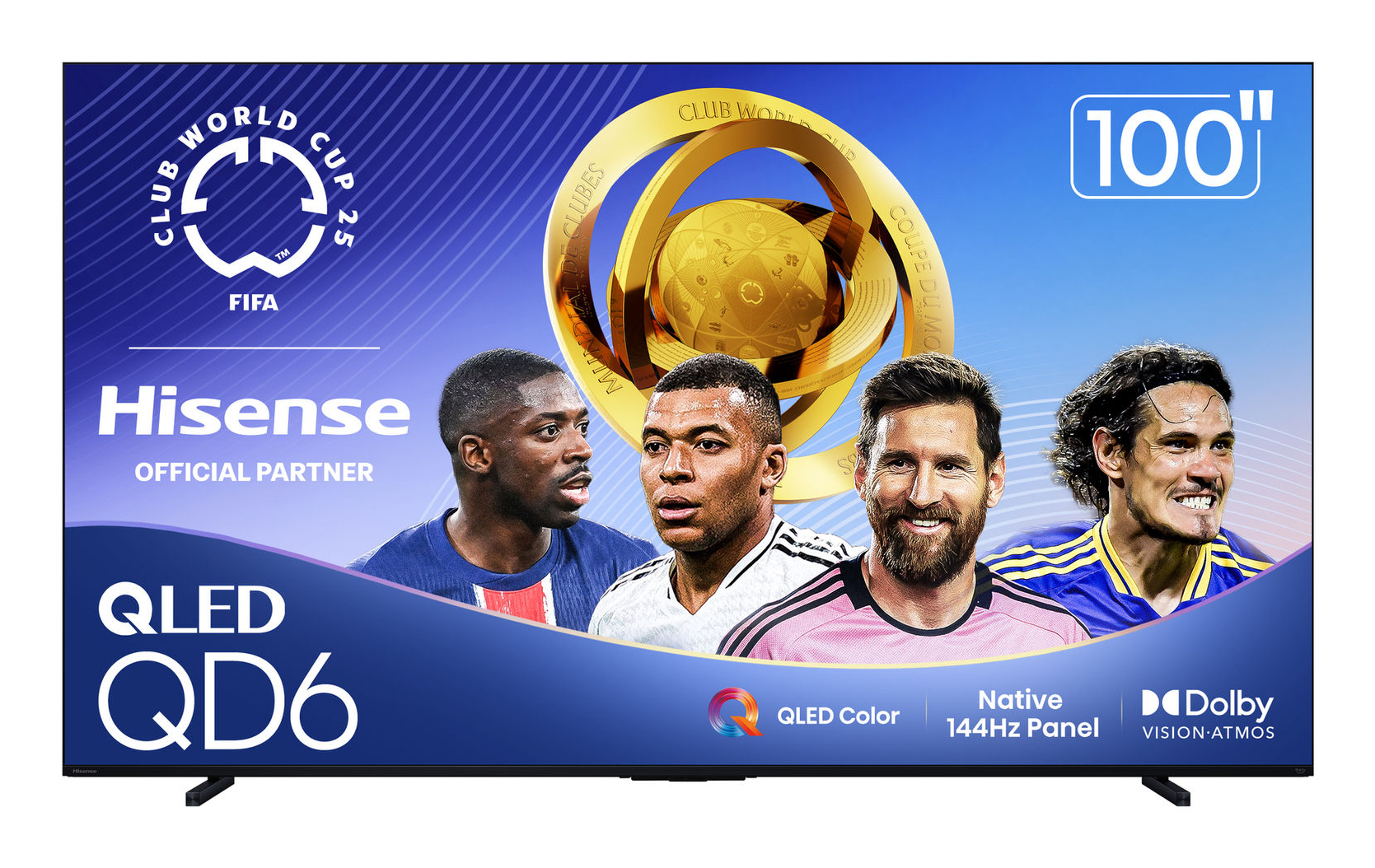 Hisense 100QD6QF TV 2.54 m (100") 4K Ultra HD Smart TV Wi-Fi Black