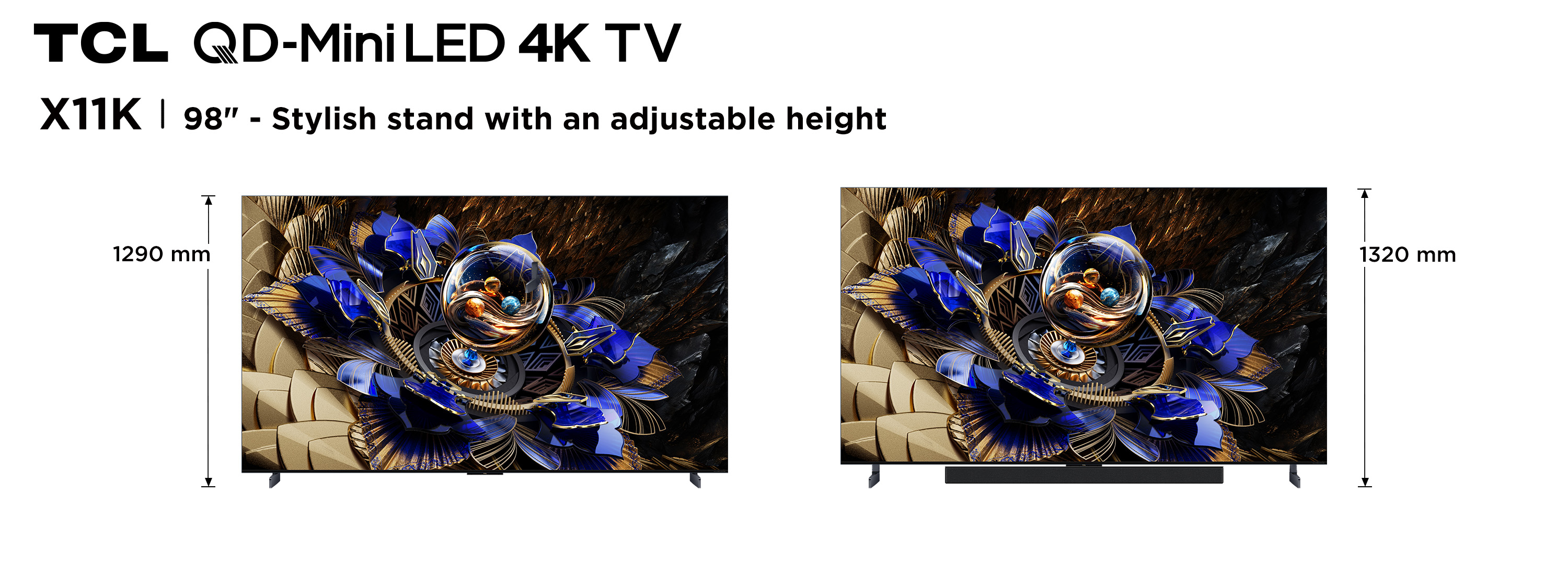 TCL X11K 98X11K TV 2.49 m (98") 4K Ultra HD Smart TV Wi-Fi Black 6500 cd/m²