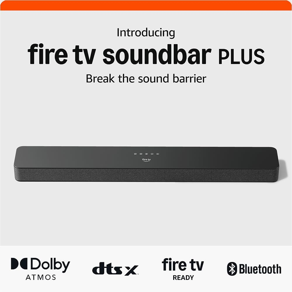 Amazon Fire TV Soundbar Plus Black 3.1 channels