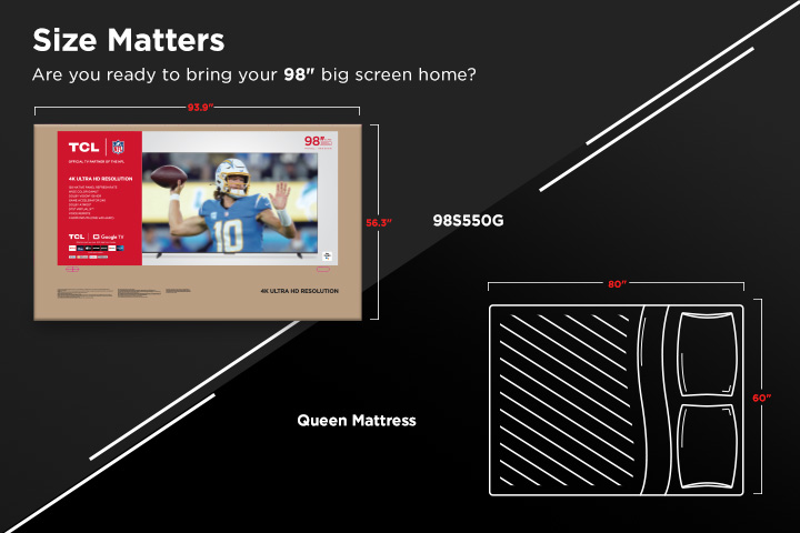 TCL S5 Series S550G 2.49 m (98") 4K Ultra HD Smart TV Wi-Fi Black