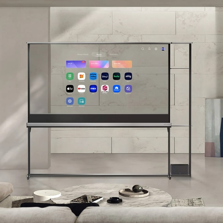 LG SIGNATURE OLED77T4PUA TV 195.6 cm (77") 4K Ultra HD Smart TV Wi-Fi Transparent