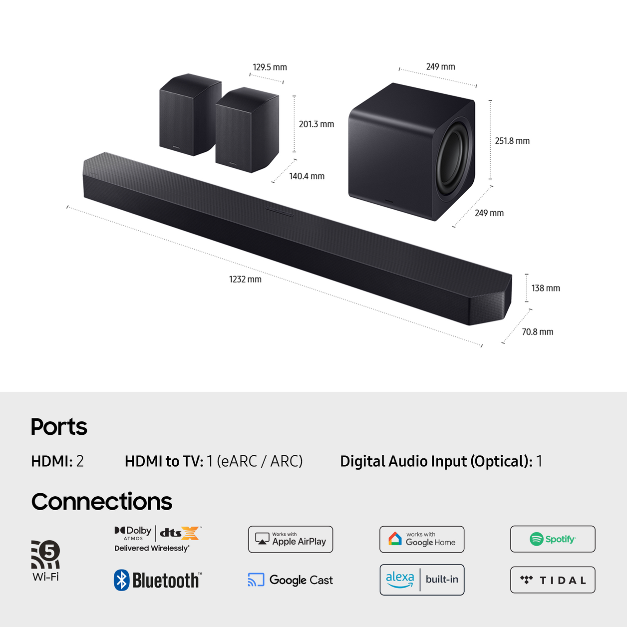 Samsung HW-Q990F/XU soundbar speaker Black 11.1.4 channels 756 W