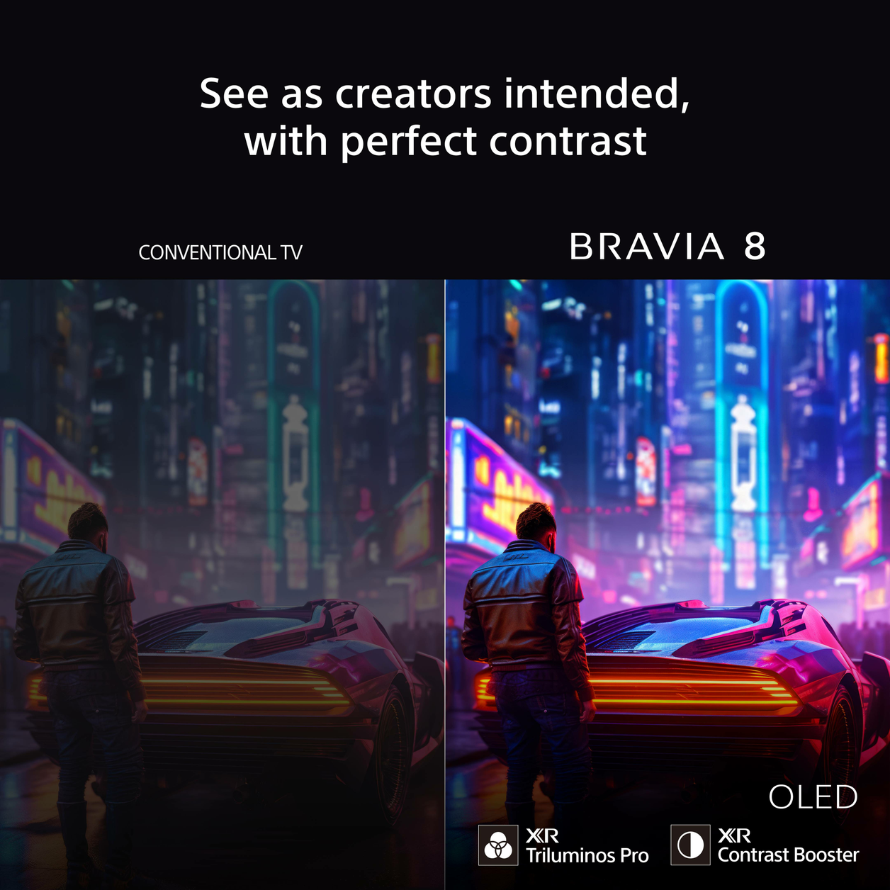 Sony BRAVIA 8 OLED 77 Inch 4K HDR Google Smart TV (2024) | Gaming Features for PlayStation 5 and IMAX Enhanced, Dolby Vision Atmos, Chromecast, Apple AirPlay, 120Hz K77XR80