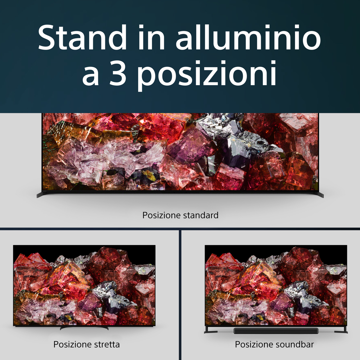 Sony BRAVIA XR | XR-85X95L | Mini LED | 4K HDR | Google TV | ECO PACK | BRAVIA CORE | Perfect for PlayStation5 | Aluminium Seamless Edge Design