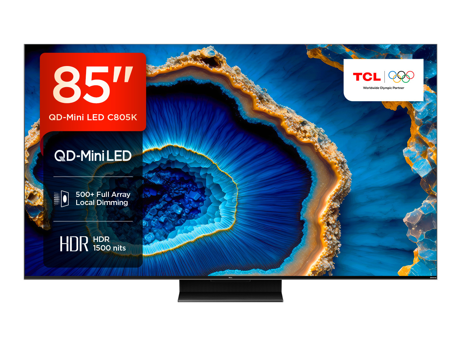 TCL C80 85C805K TV 2.16 m (85") 4K Ultra HD Smart TV Wi-Fi Black 1500 cd/m²