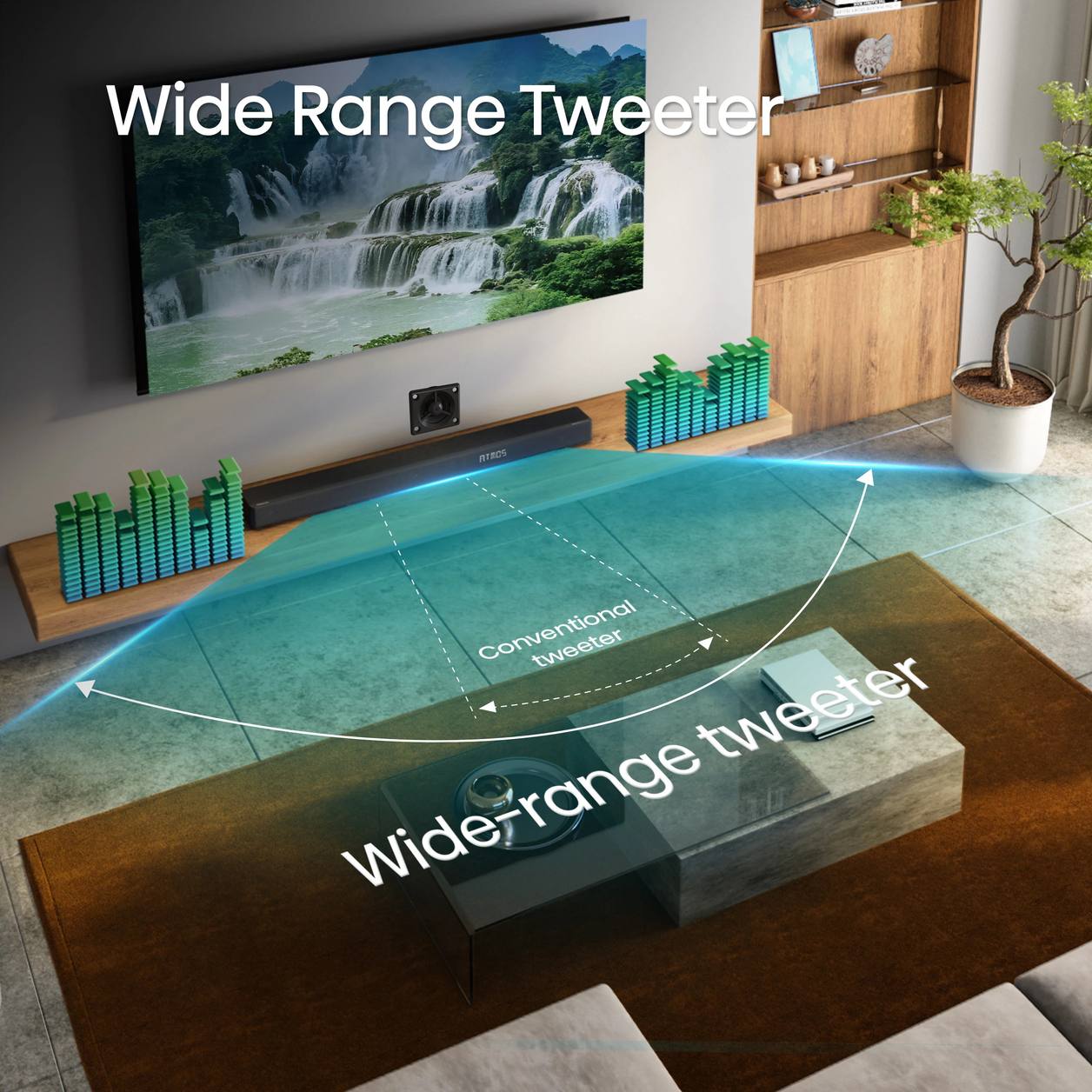 Hisense AX3125H soundbar speaker Black 3.1.2 channels 440 W