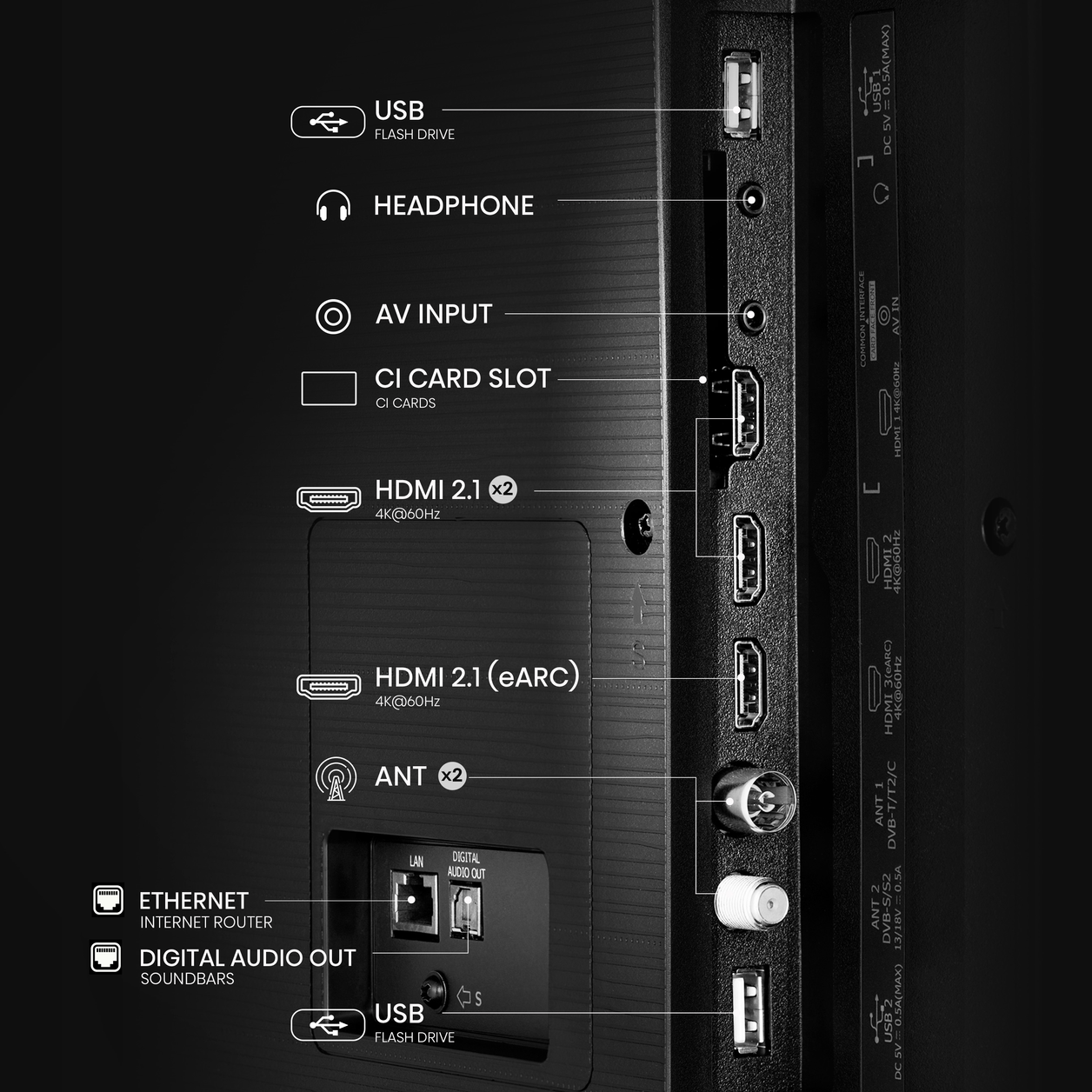 Hisense 75A6QTUK TV 190.5 cm (75") 4K Ultra HD Smart TV Wi-Fi Black 385 cd/m²