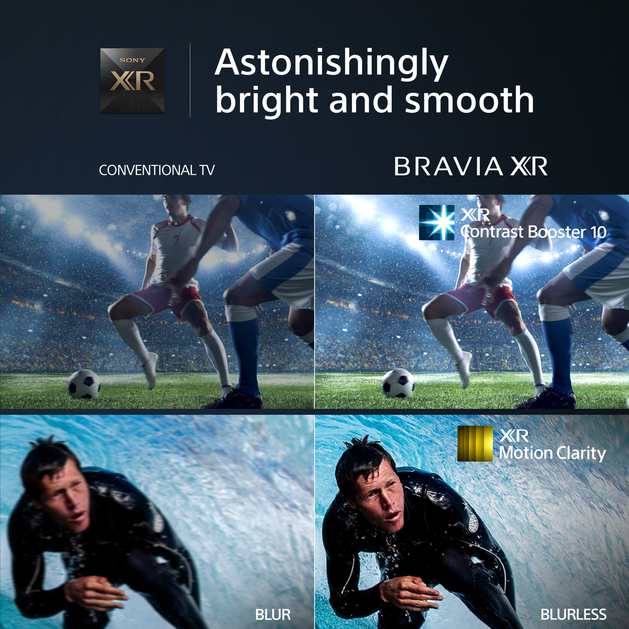 Sony BRAVIA XR | XR-55X90L | Full Array LED | 4K HDR | Google TV | ECO PACK | BRAVIA CORE | Perfect for PlayStation5 | Aluminium Seamless Edge Design