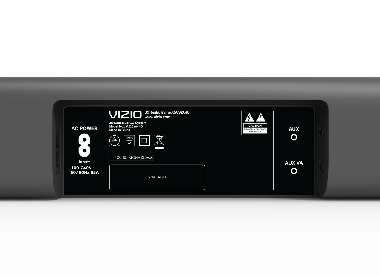 VIZIO M215AW-K6 soundbar speaker 2.1 channels