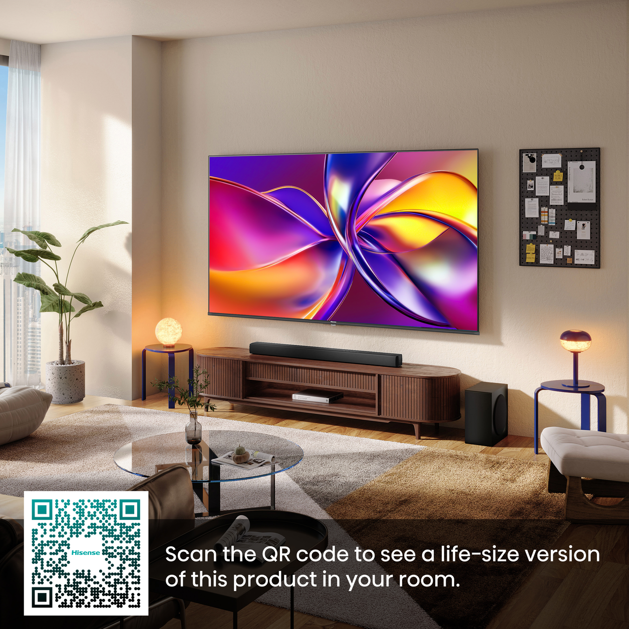 Hisense 65" E78QTUK QLED Smart AI TV with Freely
