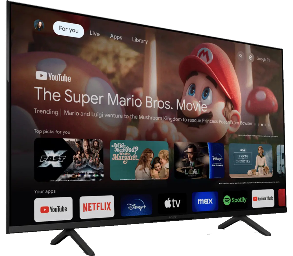 Sony K-50S30 127 cm (50") 4K Ultra HD Smart TV Wi-Fi Black