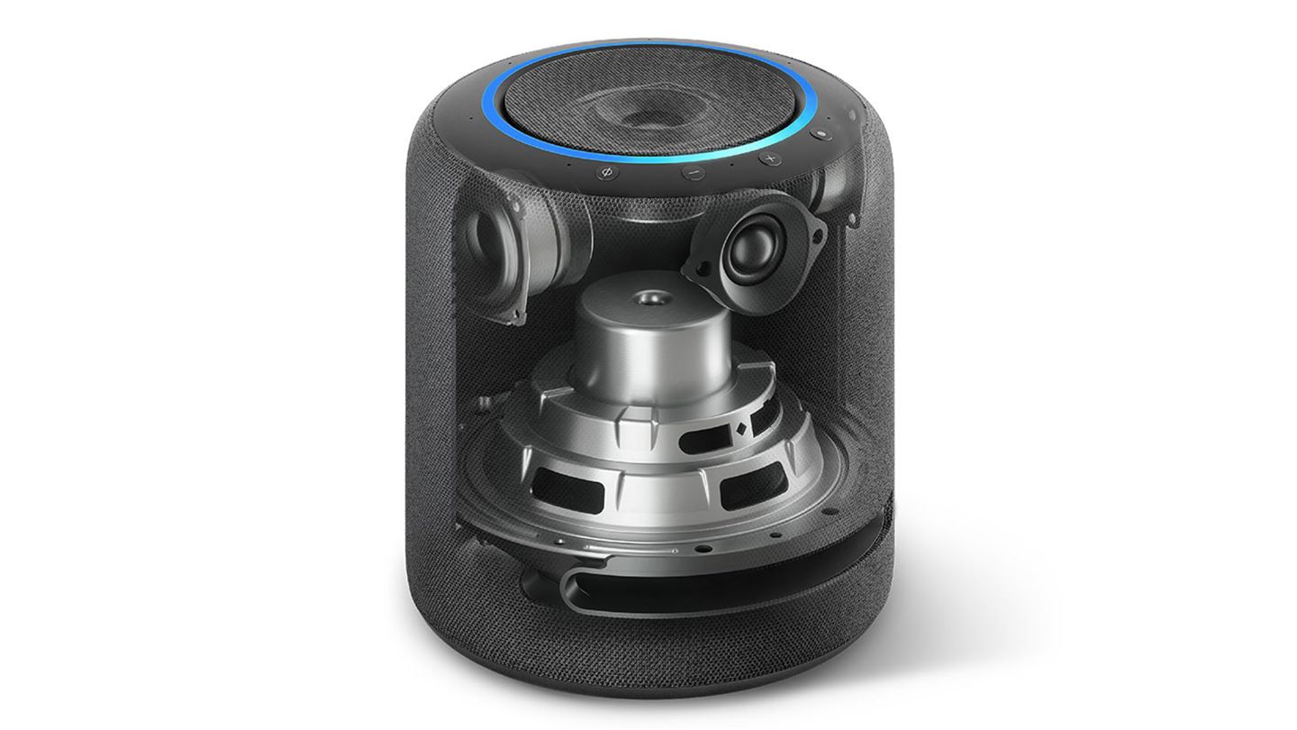 Amz_Echo Studio Smart Speaker Quality Sound, Alexa, Dolby Atmos, Free  Cleaning Cloth, Black 
